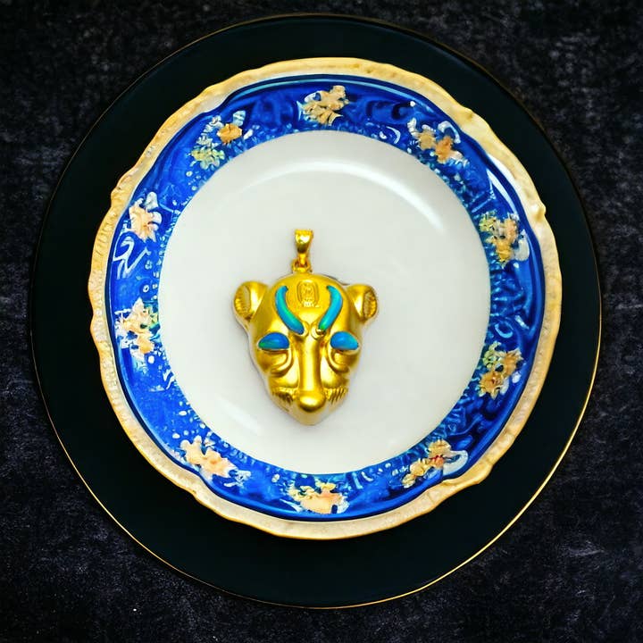 ALADDIN'S LAMP JEWELRY – Großhandel Kette mit Anhänger/Charm – Goddess Sekhmet Anhänger, ägyptischer Schmuck
