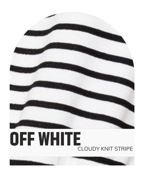 Tres Bien, Inc - Wholesale Sweatshirt - Women's - ROUND NECK CLOUDY KNIT STRIPE SWEATSHIRT1