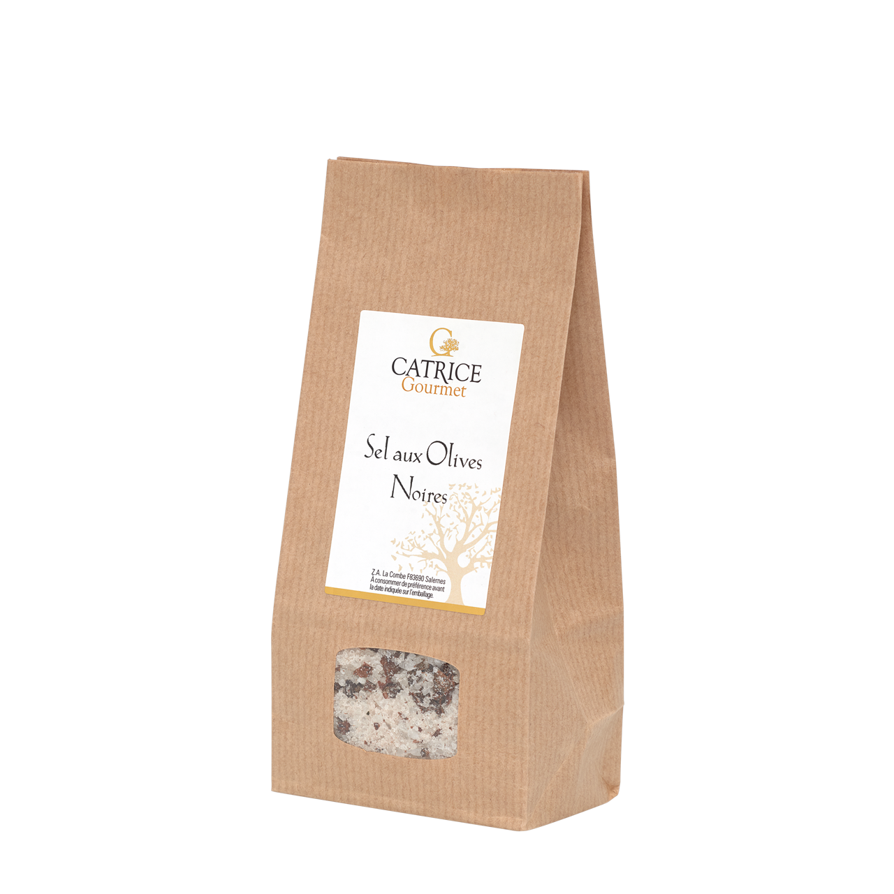 CATRICE GOURMET - Wholesale Dried Spice Mix - Black olive salt Kraft bag 320g0