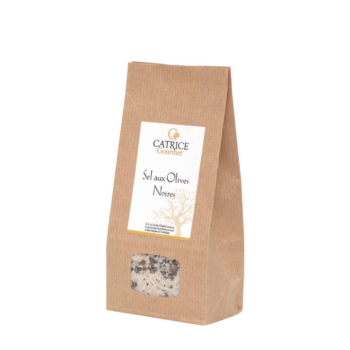 CATRICE GOURMET - Wholesale Dried Spice Mix - Black olive salt Kraft bag 320g