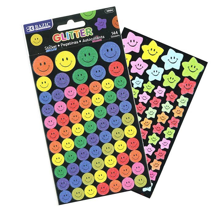 Glitter Reward Sticker for wholesale by Luna Office Supply - Everyday Essential