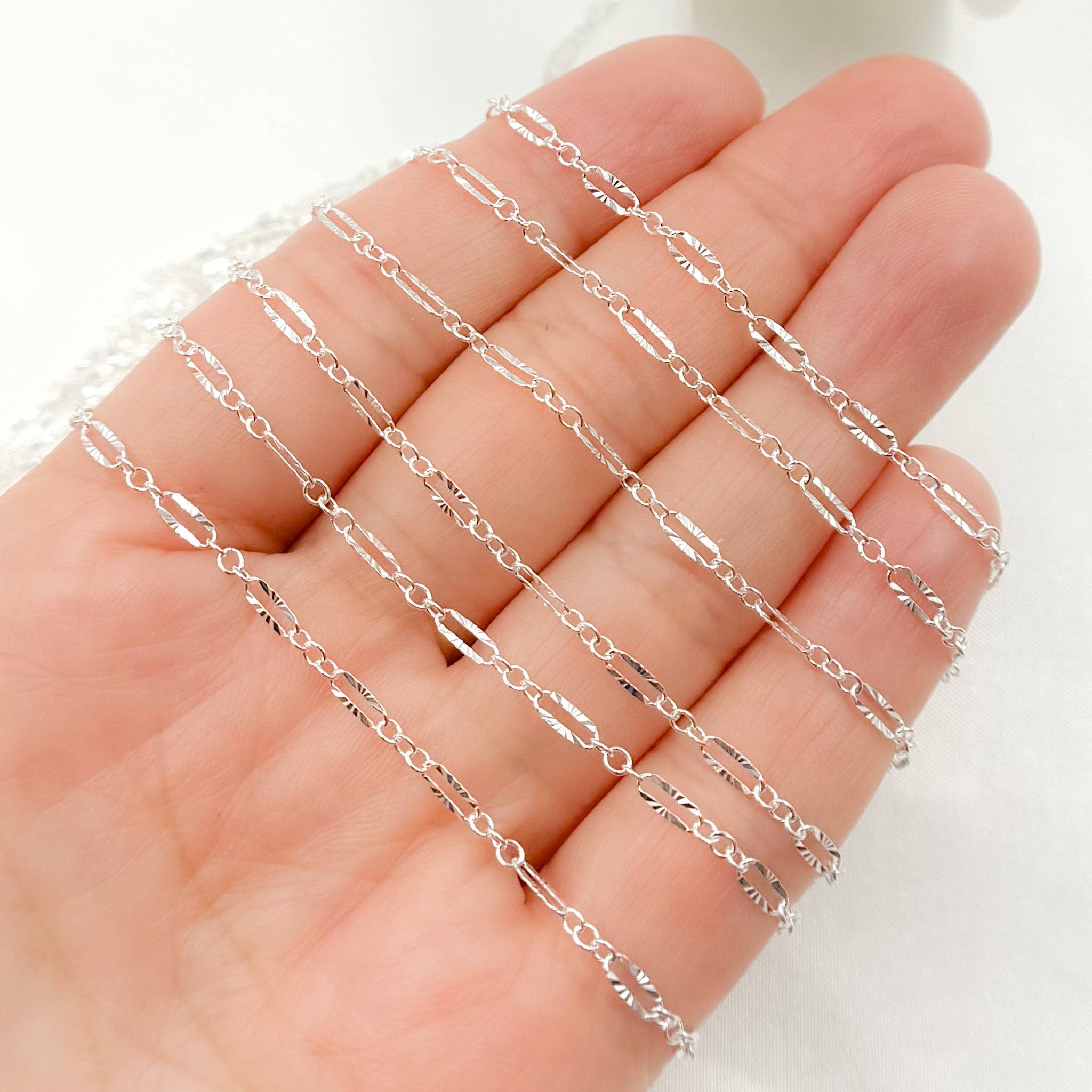 Tresor Jewelry Inc. - Wholesale Link & Chain Necklace - 163SBSS. Sterling Silver Diamond Cut Marina Link Chain1