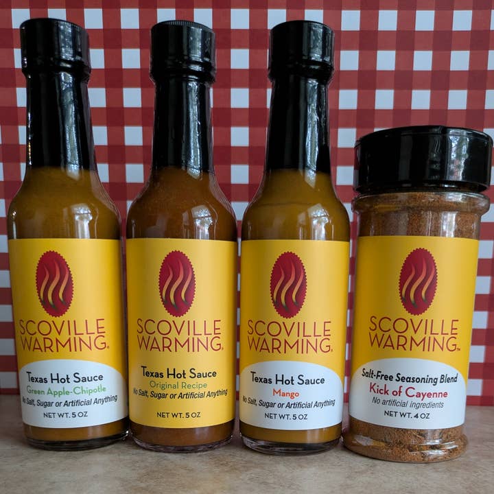 Scoville Warming - Wholesale Hot Sauce - Scoville Warming 4-pack Sampler NEW