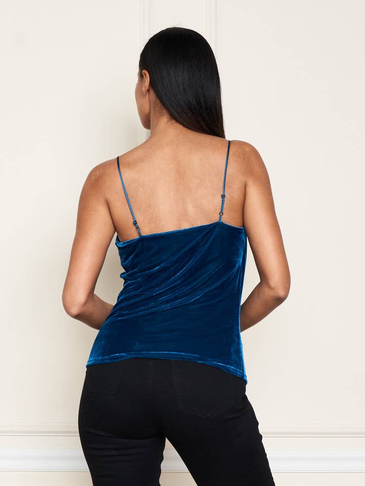 Paparazzi - Wholesale Camisole - Women's - 3656-MAT Stretch Velvet Cowl Neck Camisole4