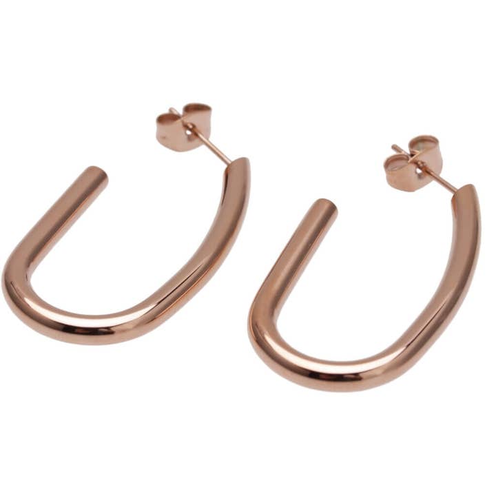 HALO Ohrringe - Goldoval für den Großhandel von 3 For Evigt