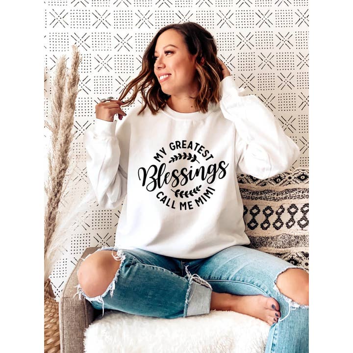 Mimi Boho Sweatshirt for Women - Mothers Day Gifts for wholesale by Nunu's Studio