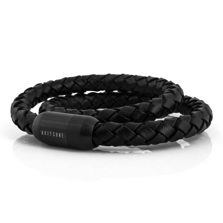 Navis Leather Bracelet Black-Black and other Purchase Wholesale bolas navidad personalizadas. Free Returns & Net 60 Terms on Faire trending on Faire.