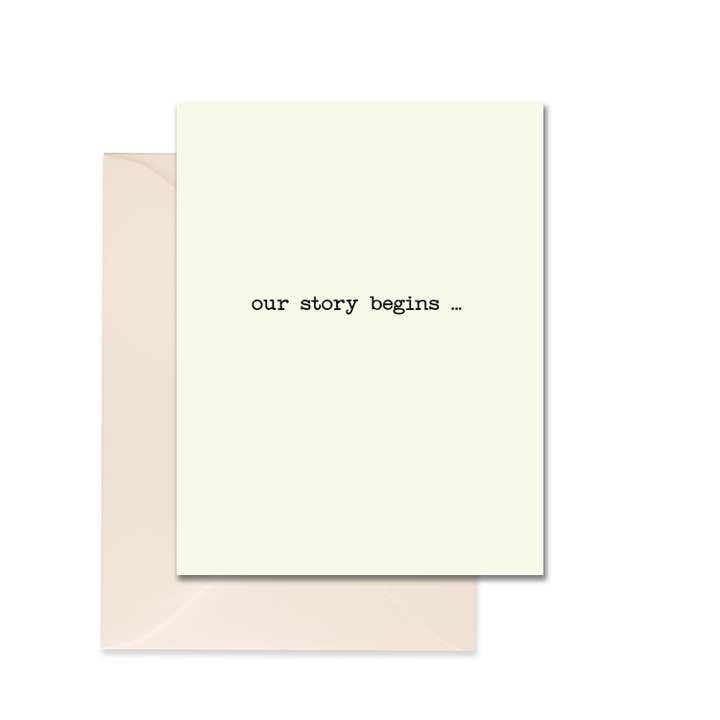 Our Story Greeting Card for wholesale by Leslie Store