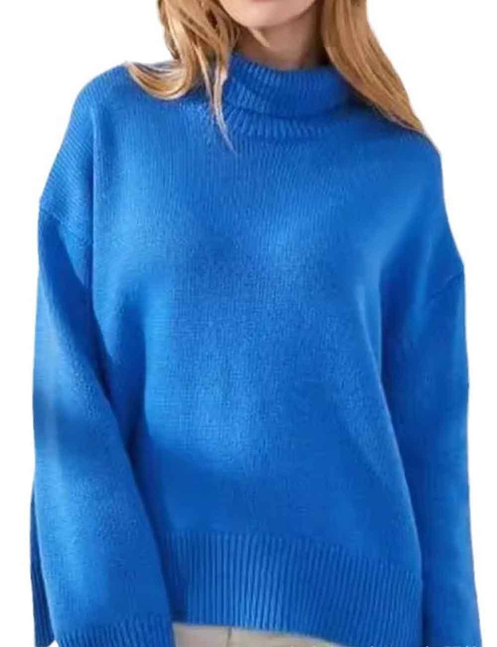 Sweetkama - Wholesale Knit Sweater - Women's - Ladies Solid Color Turthleneck Long Sleeves Knit Sweater8
