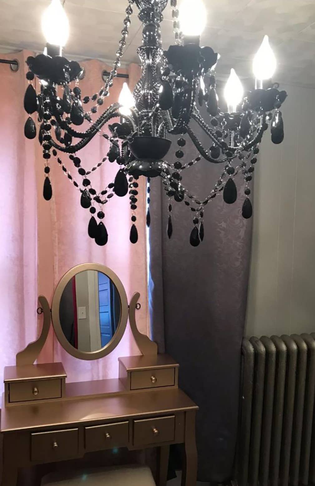 Think Brink - Wholesale Chandelier/Hanging Light - 6 Light Black Plug-in Chandelier3