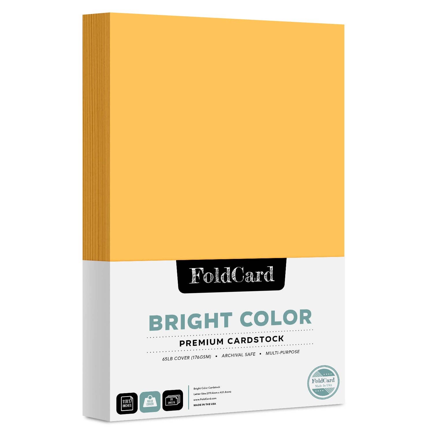 Fine Cardstock - Wholesale Craft Supplies - Premium Quality Bright Color Cardstock: 11 x 17 - 50 Sheets20