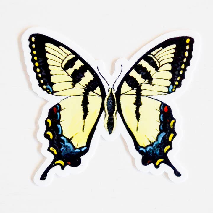 Adhesivo de mariposa de coleta amarilla para venta al por mayor de Laura King Paints