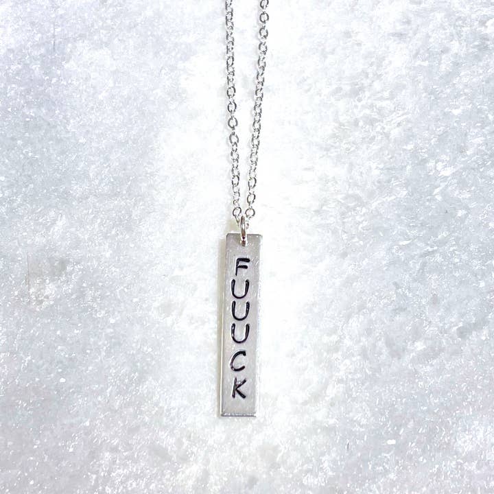 SS HS FUUUCK Necklace NS221-SS for wholesale by K & B Jewelry