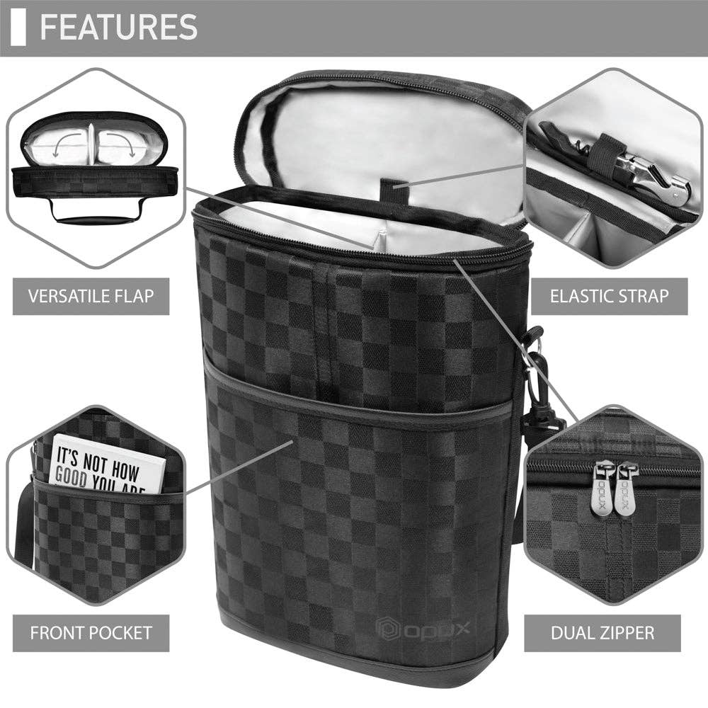 OPUX – Großhandel Weintasche – Weintragetasche für 2 Flaschen62