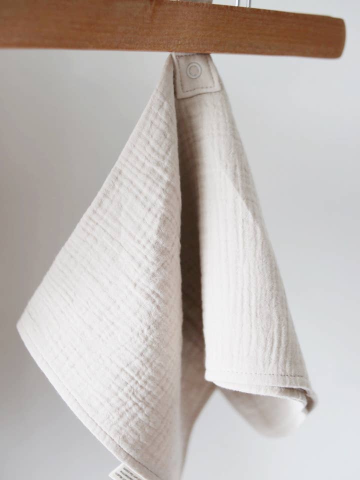 Marlowe & Co - Wholesale Security/Cuddle Blanket - Baby - Natural Sand Organic Cotton Muslin Lovey Blanket5