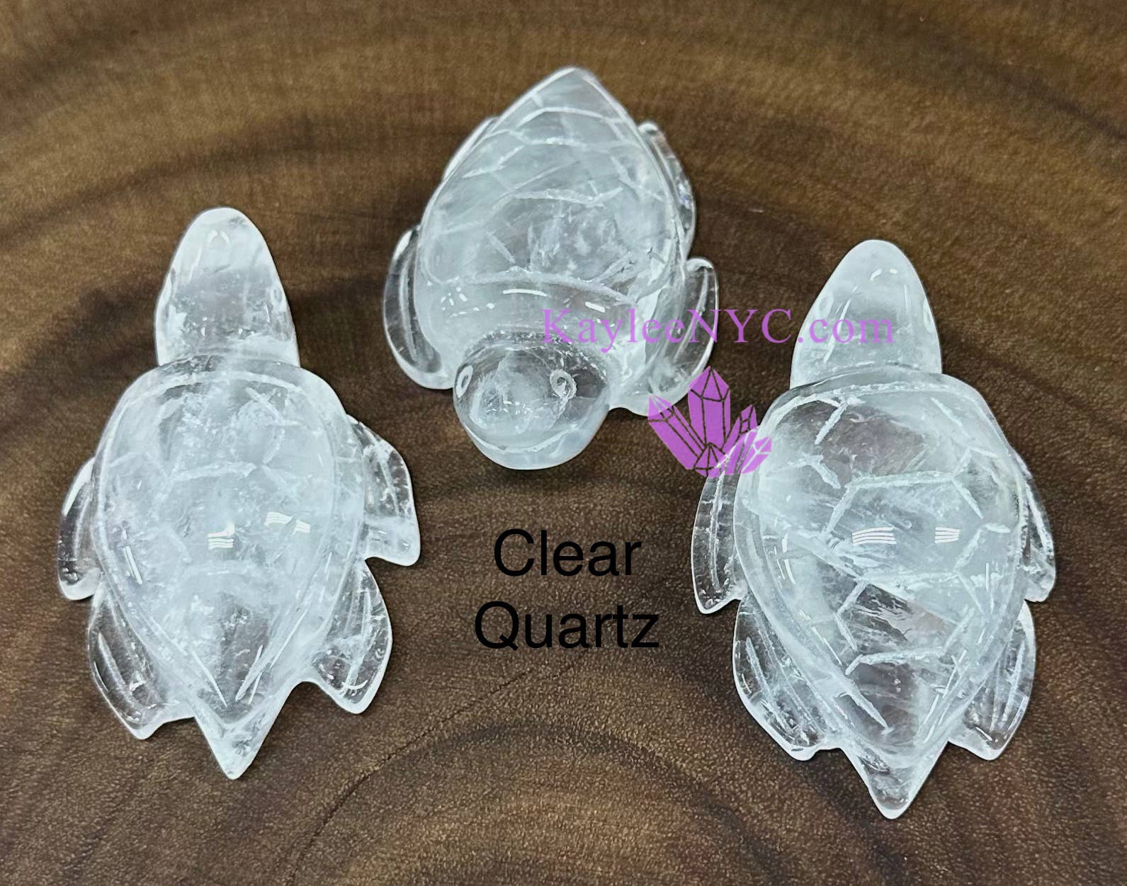 KayleeNYC - Wholesale Spiritual Stone/Crystal - 2.5” Hand Carved Natural Crystal Sea Turtles4