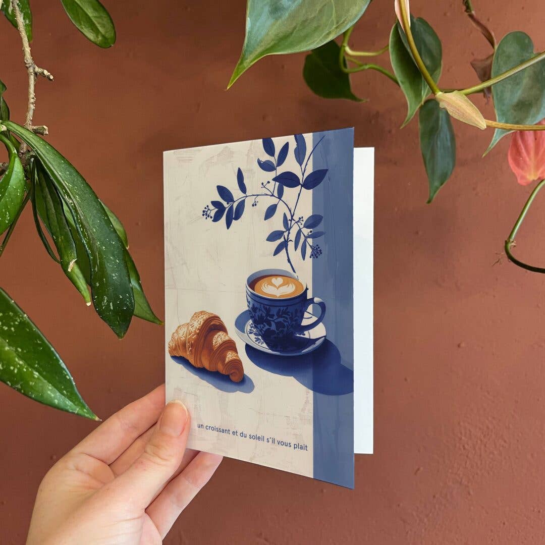 Botanopia - gifts , decor and cards for plant lovers - Wholesale Everyday Greeting Card - Un croissant et du soleil | Everyday Greeting Card in French5