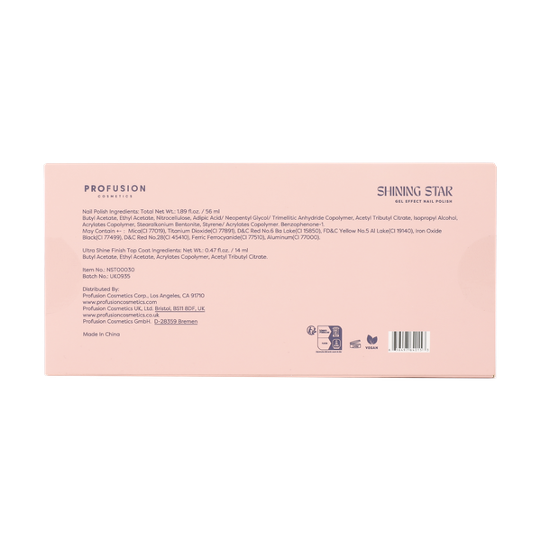 Profusion Cosmetics UK – wholesale Nail polish set – Shining Star Gel Effect Nail Polish Set3