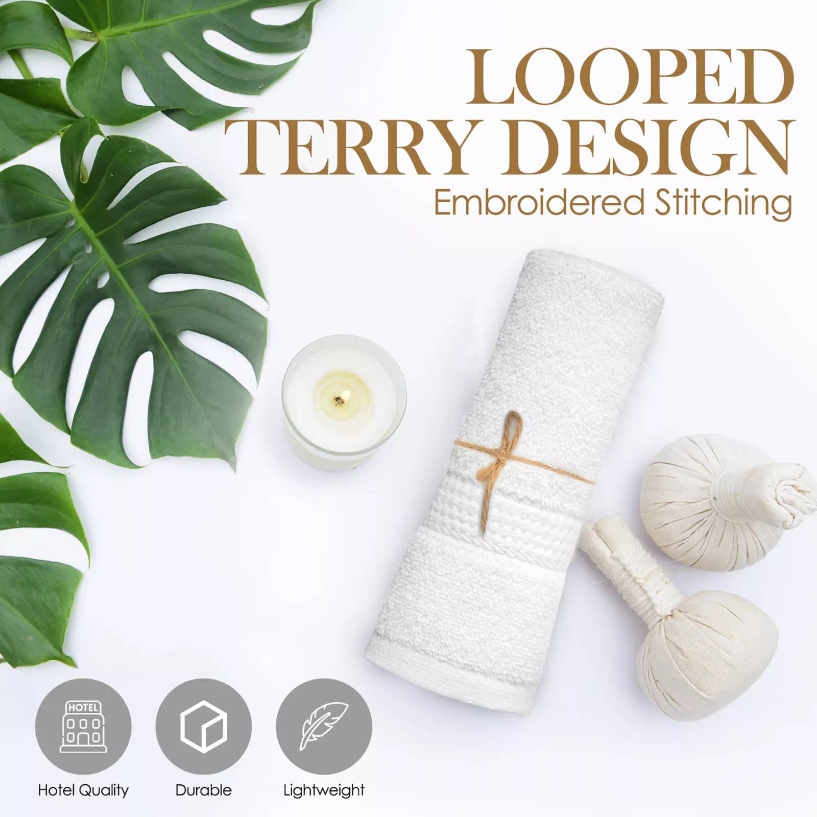 COZY HOMES COLLECTION - Wholesale Towel set - 6 Pack Hand Towels Set (16 x 32inches) 100% Cotton 400 GSM2