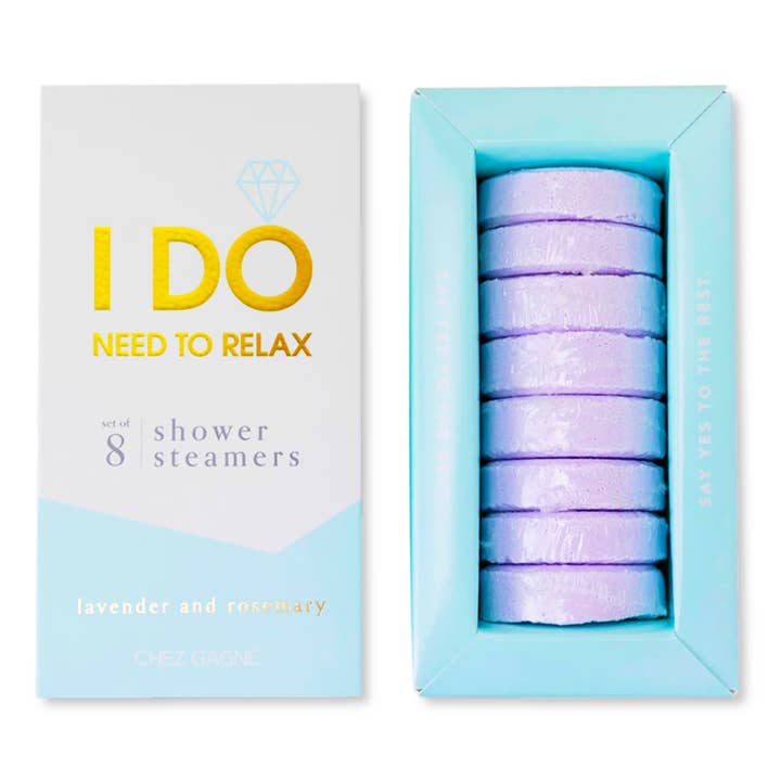 I Do Need To Relax - Bridal/Wedding Shower Steamers - Lavender - Set of 8 for wholesale by Chez Gagné