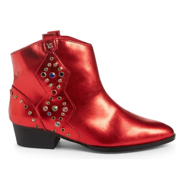 Miss Dallas Gem Western Boot in Red - Kids for wholesale on Faire1