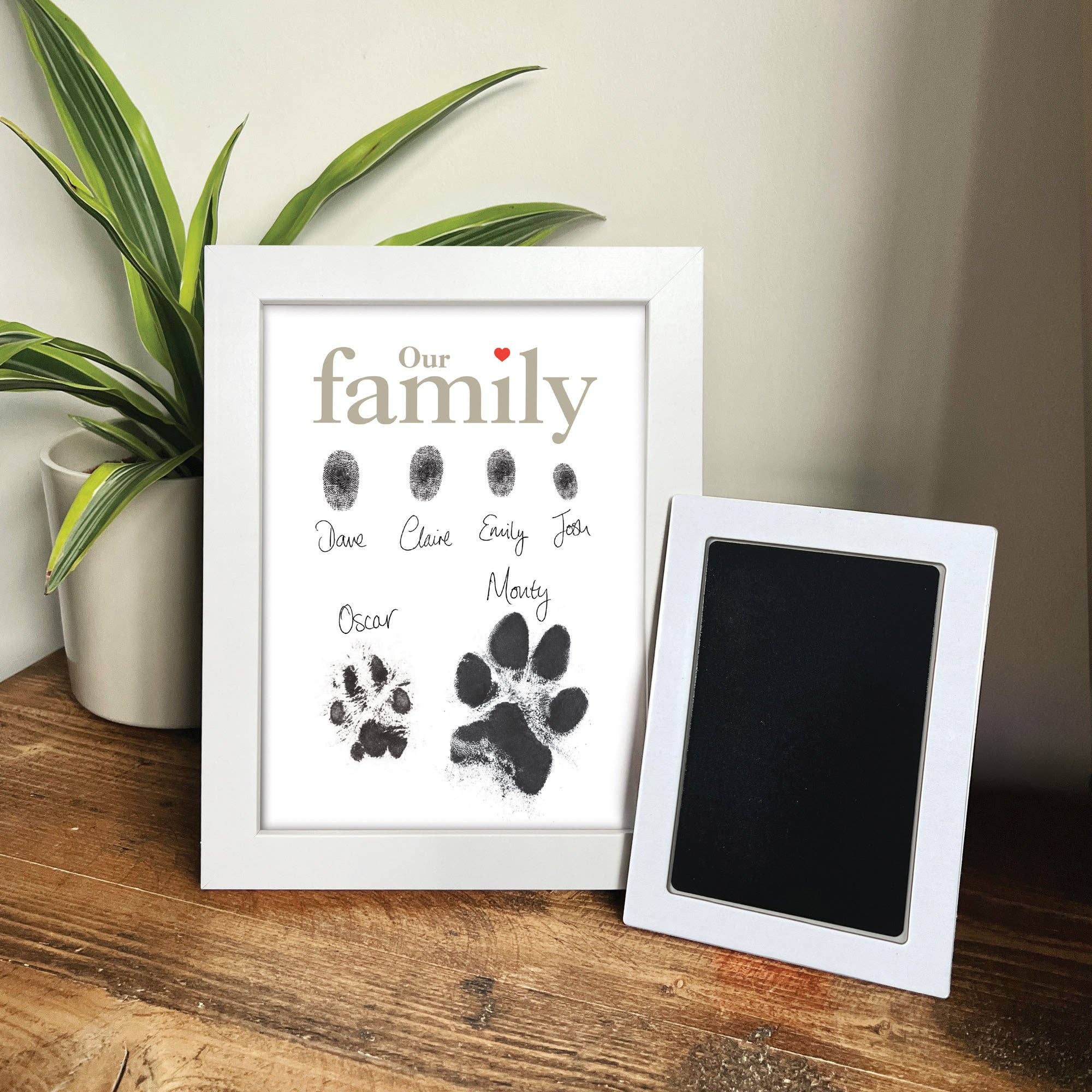 The Lovely Gift Group – wholesale Picture frame – Framed Family Finger/Paw Print Frame With Ink Kit0