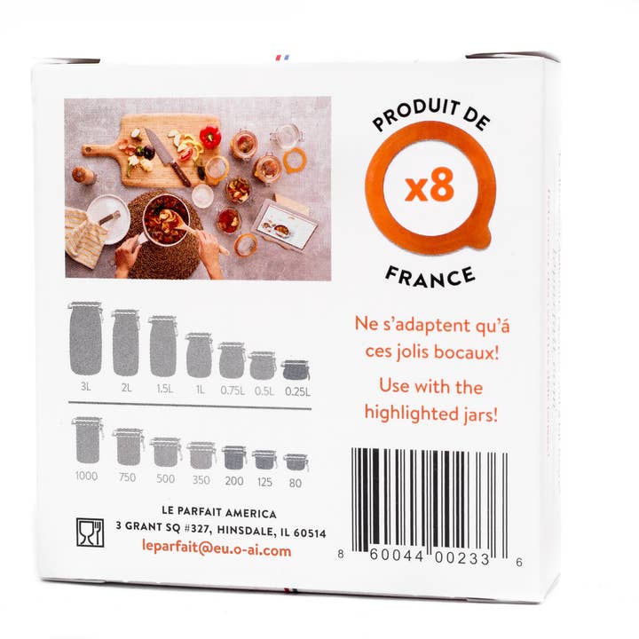 Le Parfait - Vente Boîtes de conservation - Joints en caoutchouc pour Super Jars et Super Terrines1