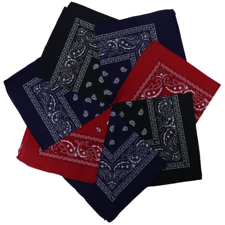 Western Fashion - Wholesale Bandana - Unisex - 106342-Bandana - Pack Of 7