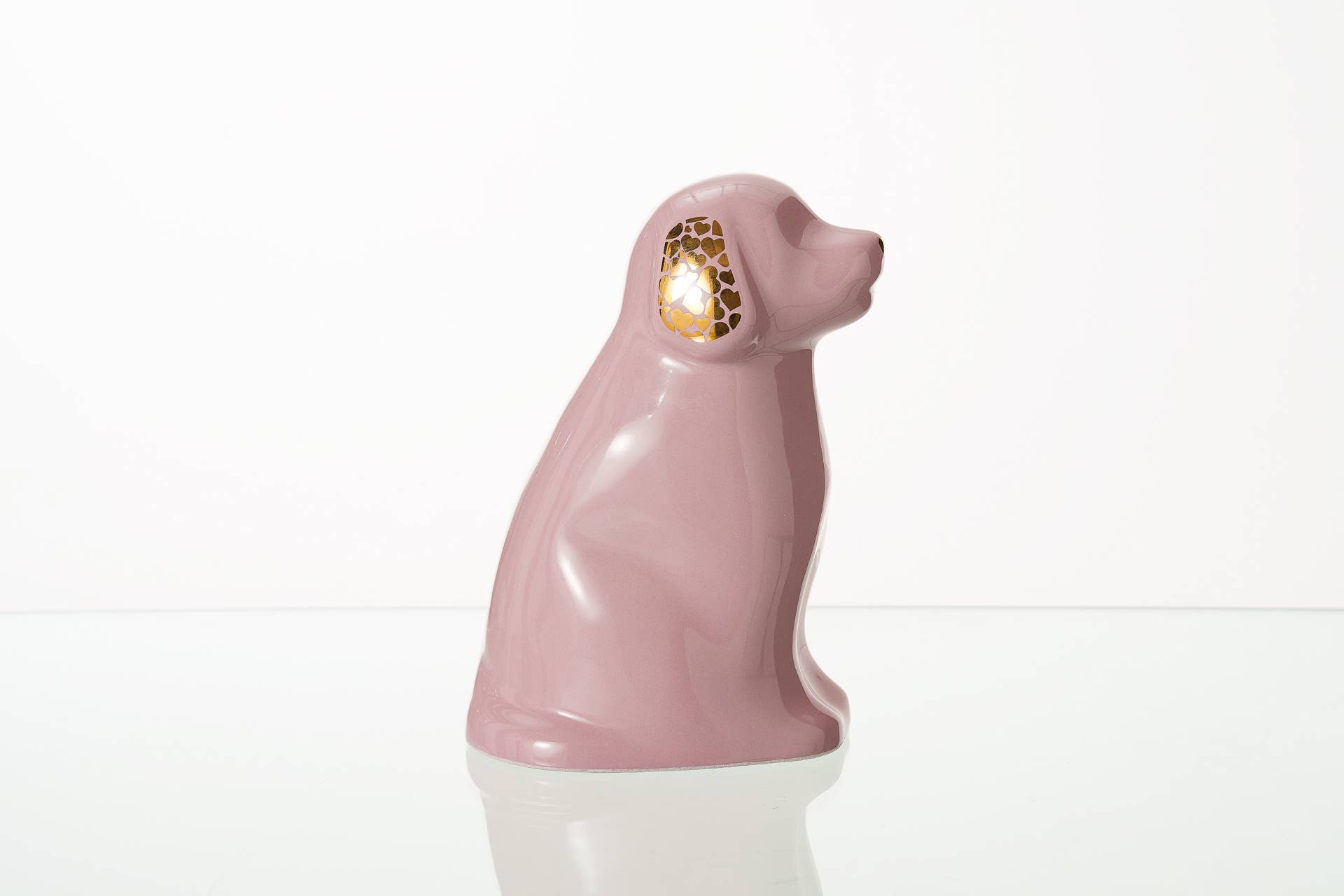 Pulvis Art Urns - Wholesale Pet Urn/Keepsake Box - "Cuddle" Pet Urn for Dog - Pink | Ceramic 1
