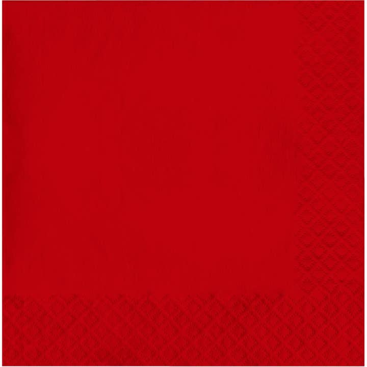Classic Red Value Friendly Luncheon Napkins, 20/Pkg for wholesale by Bulk Party Decor