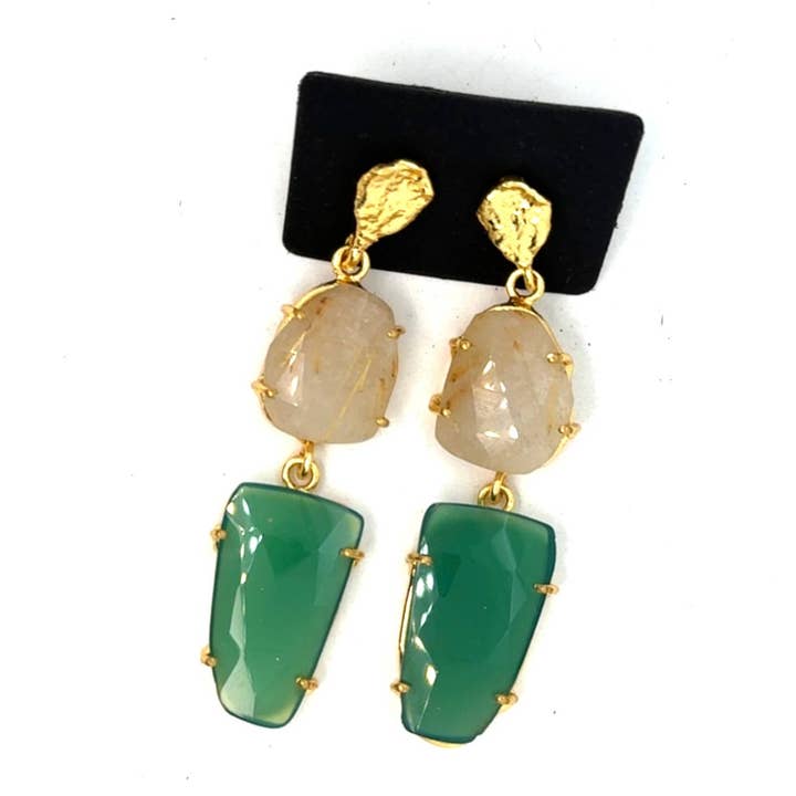 Brincos Declarativos Jaylene por atacado de Gemajesty Jewellery