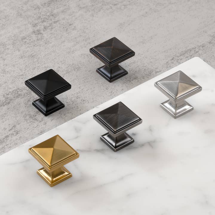New Prism Square Cabinet Knobs for wholesale by Island Universe Hardware Inc.
