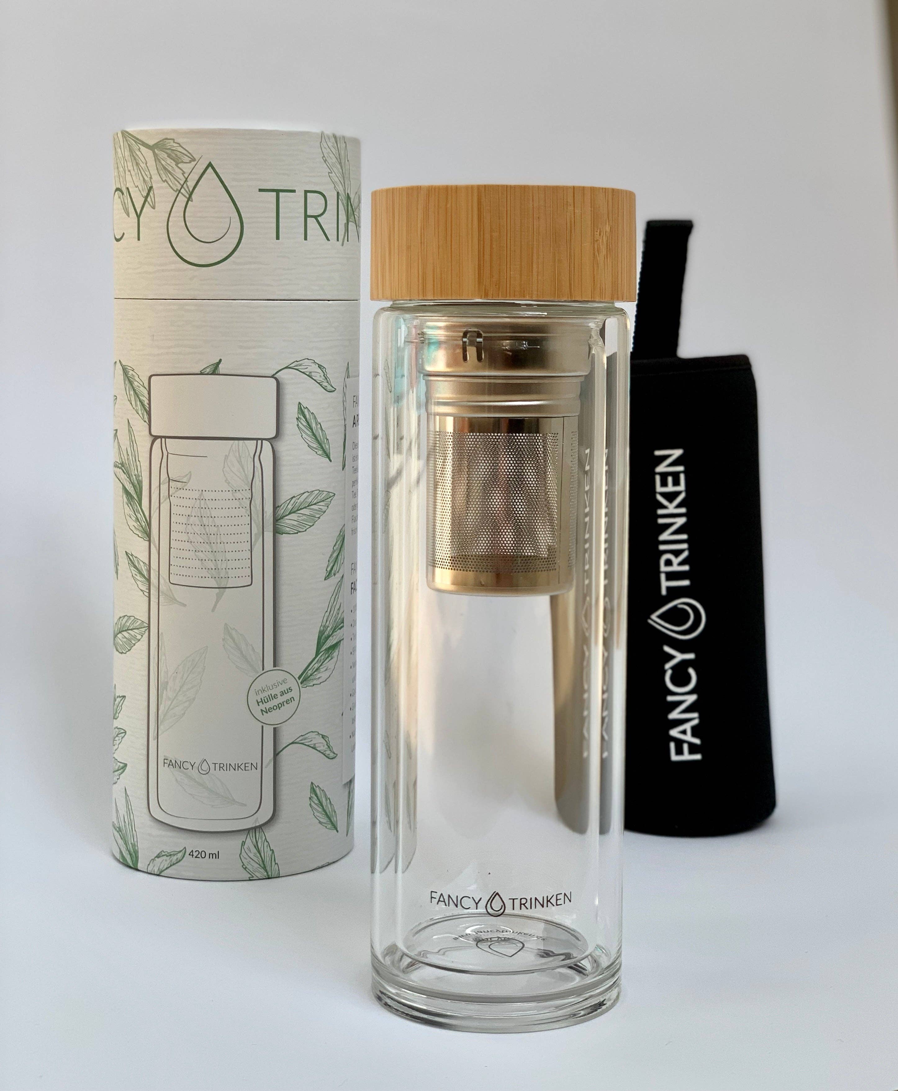 Spirit of Phoenix- Crystal Tea Infuser Bottle - Wild Spirit Herbals