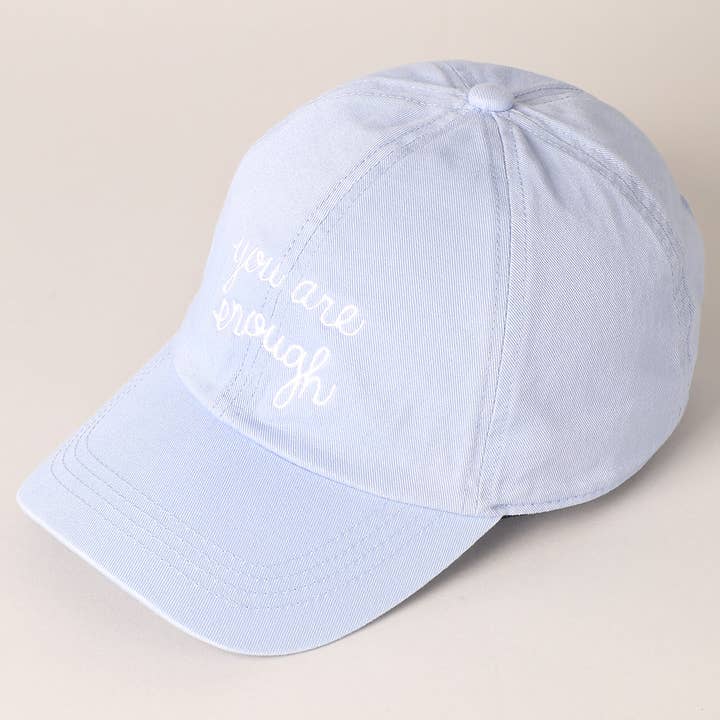Fashion City - Wholesale Baseball Cap - Women's - You Are Enough Embroidered Letters Baseball Cap10