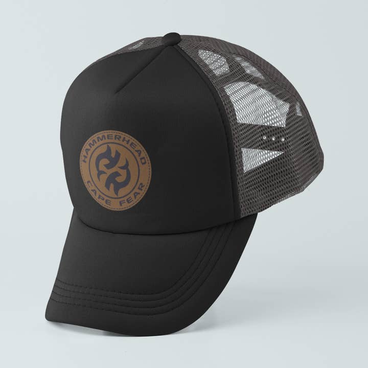 Trucker Hat | Black-Charcoal for wholesale by Hammerhead Cape Fear