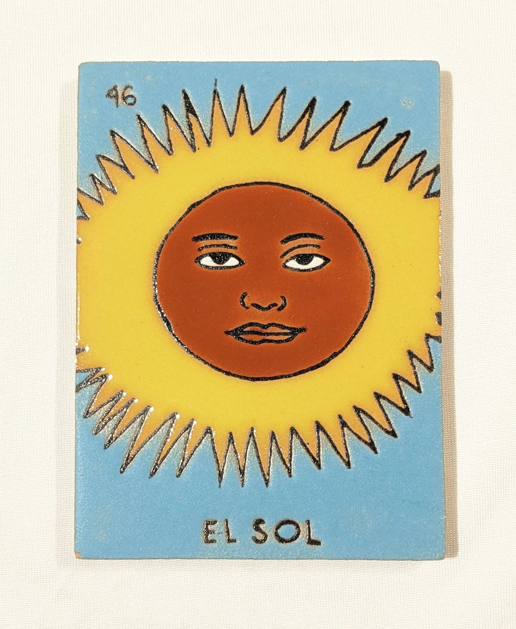 Camino TX - Wholesale Decorative Tabletop Object - El Sol Clay Tile0