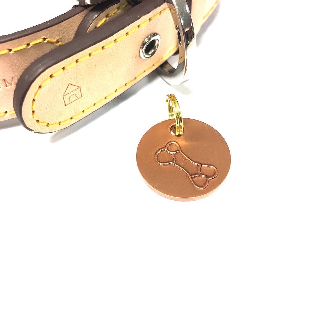 Long Paws - Wholesale Pet Identification Tag - Dog - Antique Copper Bone, Dog Tags (22mm)1