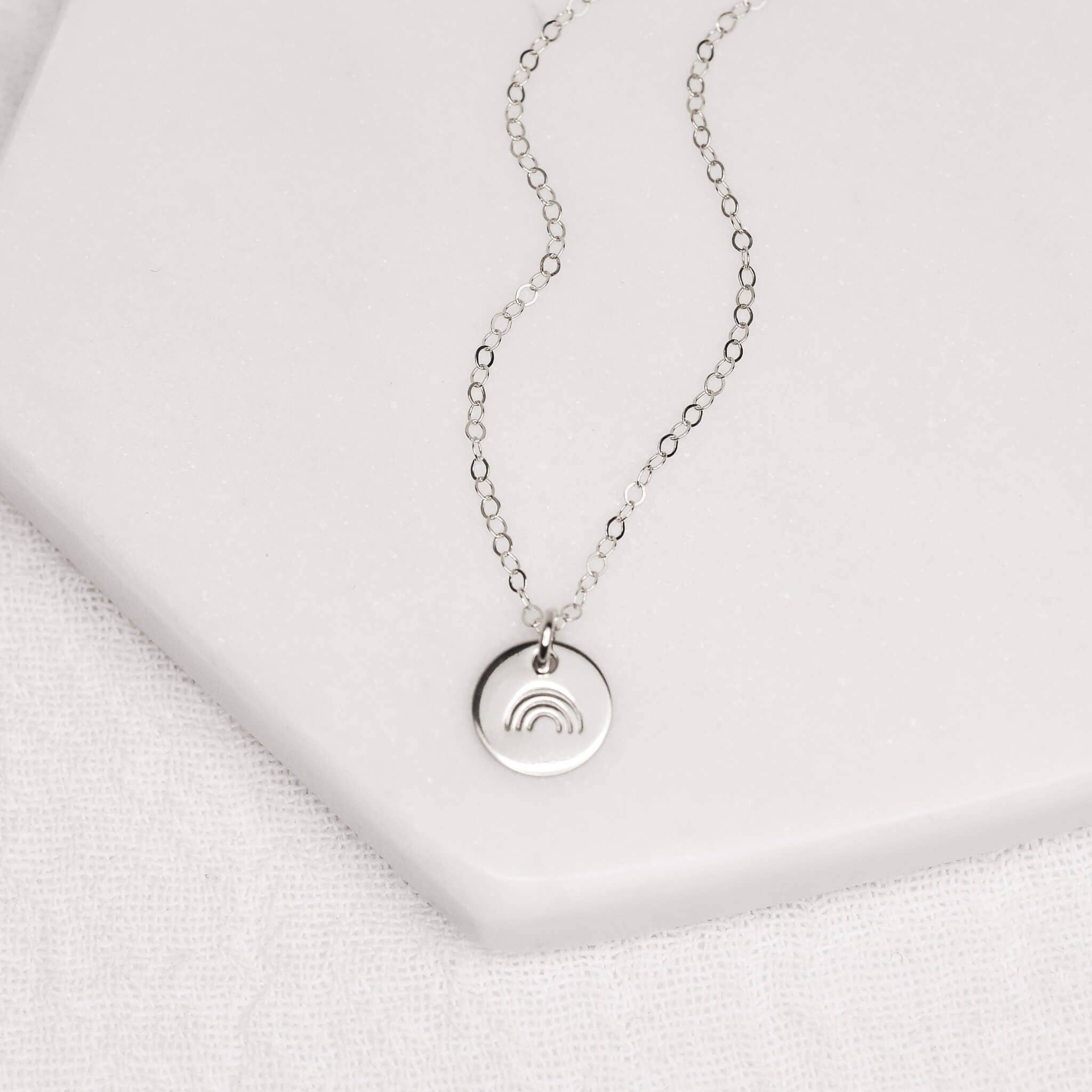 Loveable - Wholesale Pendant/Charm Necklace - Rainbow Disc Necklace0