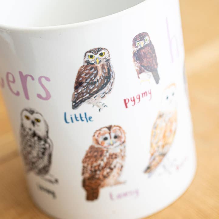 Sarah Edmonds Illustration - Wholesale Coffee Mug - Hooters Ceramic Bird Pun Mug6