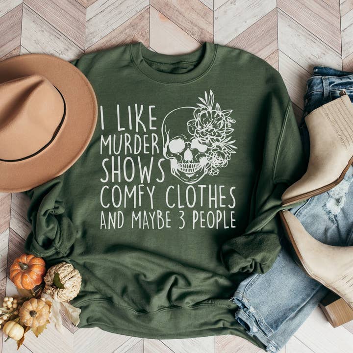 I Like Murder Shows Fleece for wholesale by MidWest Tees