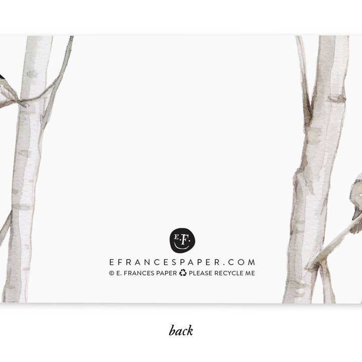 E. Frances Paper - Wholesale Stationery/Notecard Set - Chickadee Little Notes®