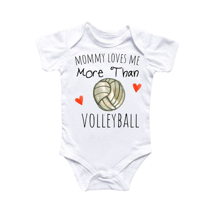 Volleyball Love - Baby Boy Girl Clothes Infant Bodysuit Funny Cute Newborn for wholesale by North Fork Forager LLC