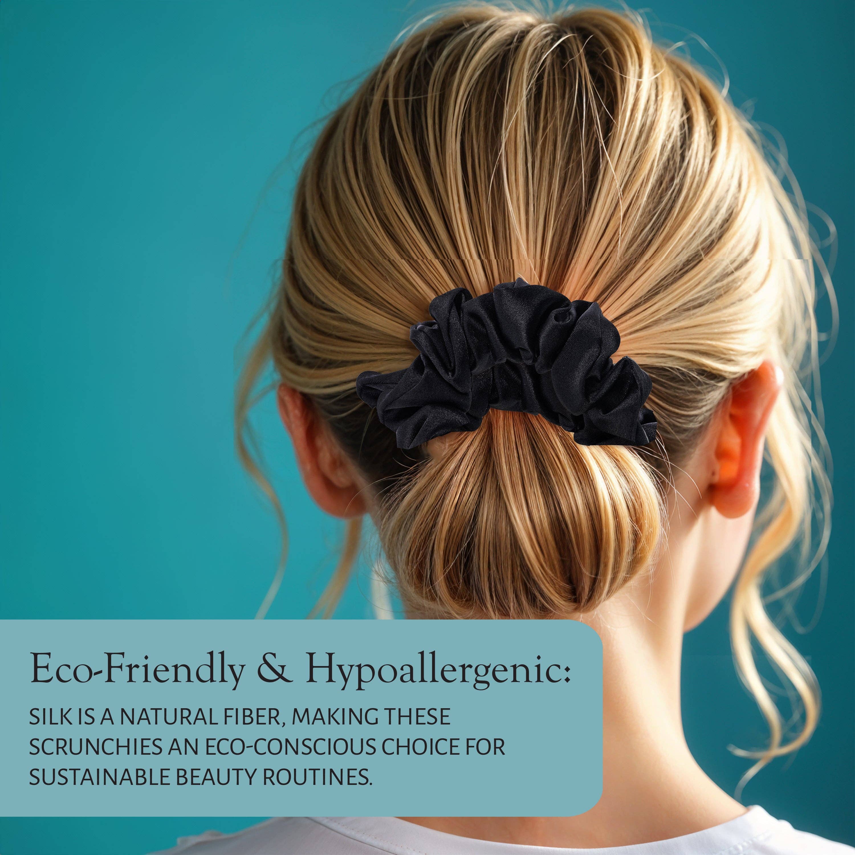 Market Fresh Beauty - Wholesale Scrunchie - Women's - Market Fresh Beauty Silk Skinny Hair Scrunchies, 6 Pack4