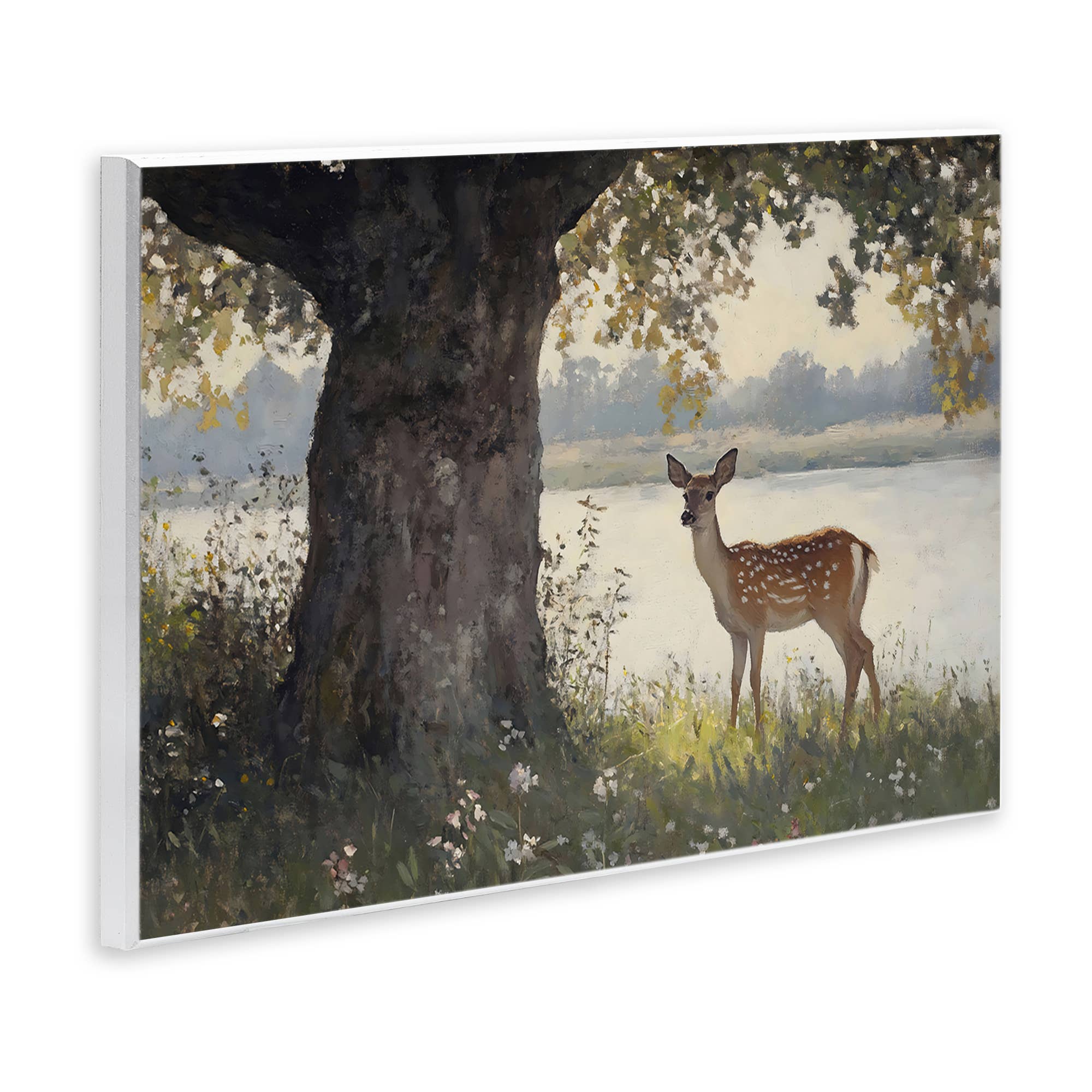Stupell Industries - Wholesale Wall Sign - Spotted Doe by Lake - Unframed Wall Art3