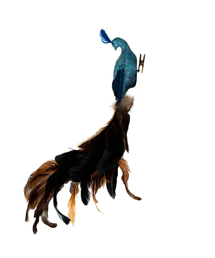 Kurt S. Adler, Inc. - Wholesale Christmas Decoration - 18"FEATHER PEACOCK W/CLIP3