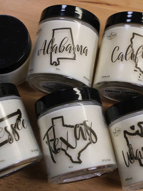 50 States Collection (4-oz Glass) for wholesale by Hometown Candle Co.