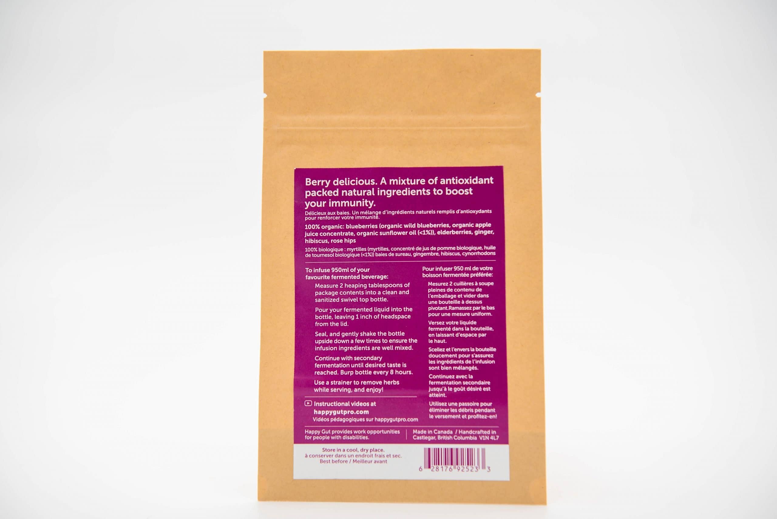 Happy Gut - Wholesale Health/Detox Tea - Elderberry Immunity Flavouring Infusion1