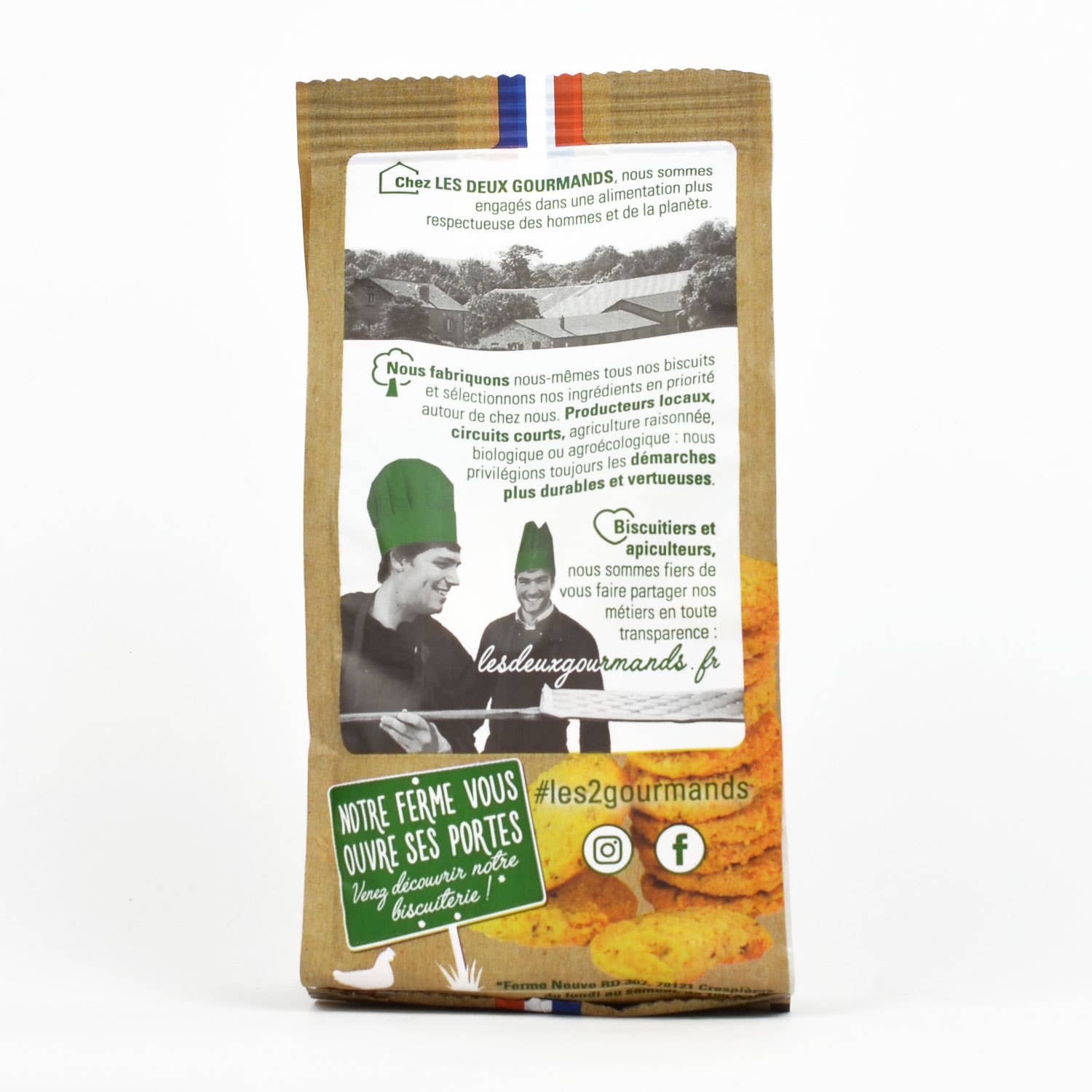 LES DEUX GOURMANDS - Wholesale Cookie - Comte AOP cookies — 120g bag1