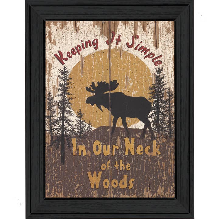 "Keeping It Simple" By Linda Spivey, Wall Art, Black Frame for wholesale by Trendy Decor 4U