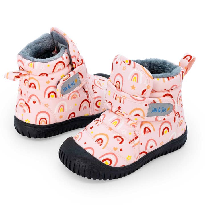 Jan & Jul - Wholesale Booties - Kids - Pink Rainbow | Toasty-Dry Booties